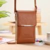 PU Leather Crossbody Phone Wallet