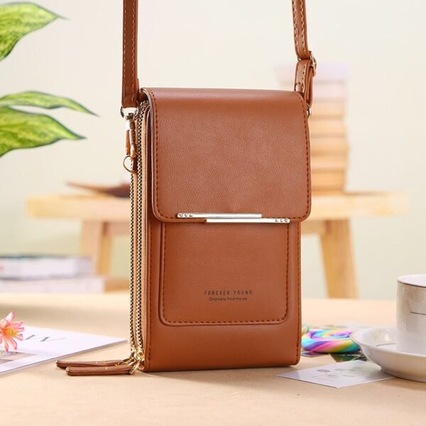 PU Leather Crossbody Phone Wallet